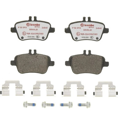 BREMBO Bremsklötze Xtra HA | MERCEDES A, B- Klasse 11 | P 50 091X