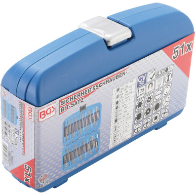 BGS Sicherheitsschrauben-Bit-Satz, lang | 51-tlg | 757