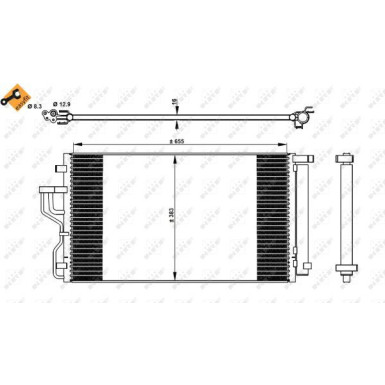 Kondensator, Klimaanlage EASY FIT 350078