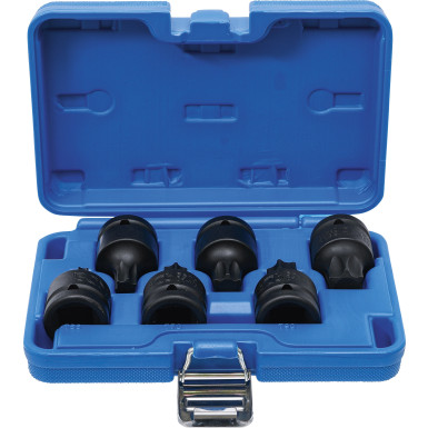 BGS Kraft-Bit-Einsatz-Satz | Antrieb Innenvierkant 20 mm (3/4"""") | T-Profil (für Torx) T55 - T100 | 6 tlg | 5055