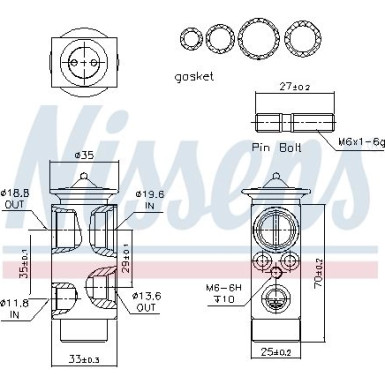 Expansionsventil Mercedes C-Klasse W203 00 FIRST FIT 999233