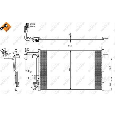 Kondensator, Klimaanlage EASY FIT 35922