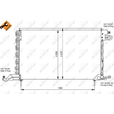 Kondensator, Klimaanlage EASY FIT 35027