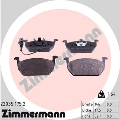 ZIMMERMANN Bremsbeläge