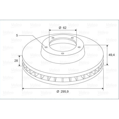 VALEO Bremsscheibe VALEO Bremsscheibe