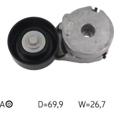 Multi-V-Umlenkrolle | NISSAN Qashqai | VKM 62025
