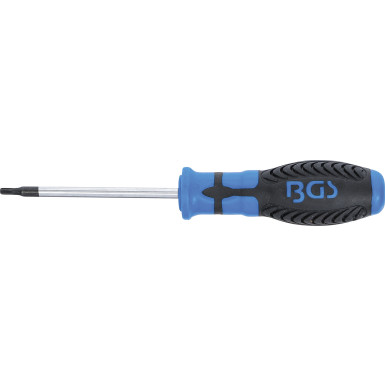 BGS Schraubendreher | T-Profil (für Torx) T15 | Klingenlänge 80 mm | 4918