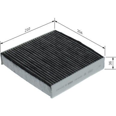 Aktivkohleinnenraumfilter | LAND ROVER Discovery 16 | 1 987 435 626