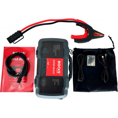 ROOKS Super Boost 12V Starthilfe und Kompressor – 2000A Leistung