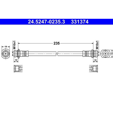 BREMSSCHLAUCH | 24.5247-0235.3