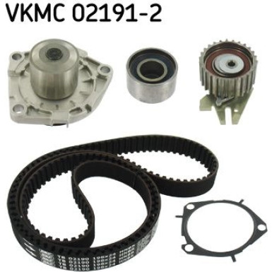 SKF Wasserpumpe + Zahnriemensatz | VKMC 02191-2