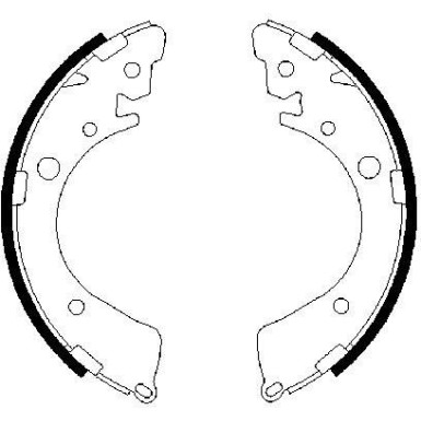 0 986 487 323 Bremsbackensatz