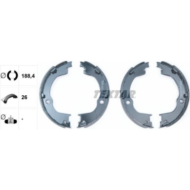 91067100 Bremsbackensatz, Feststellbremse 91067100 Bremsbackensatz, Feststellbremse