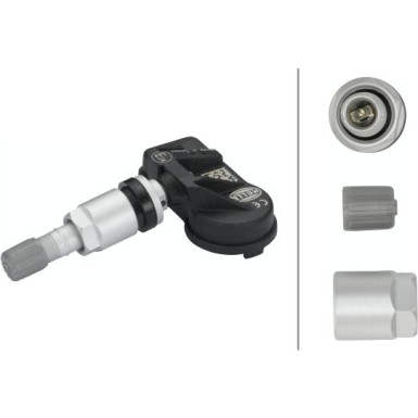 HELLA Radsensor, Reifendruck-Kontrollsystem | 6PP 358 139-471