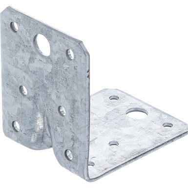 BGS Winkelverbinder mit Sicke 70 x 70 x 55 x 2,5 mm Spar-Pack 25 Stück BGS Do it yourself 80937-25