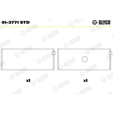 PLEUELLAGER | 01-3771 STD