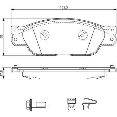 0 986 494 141 Bremsbelagsatz, Scheibenbremse 0 986 494 141 Bremsbelagsatz, Scheibenbremse