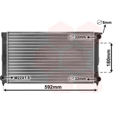 VAN WEZEL Kühler, Motorkühlung VAN WEZEL Kühler, Motorkühlung