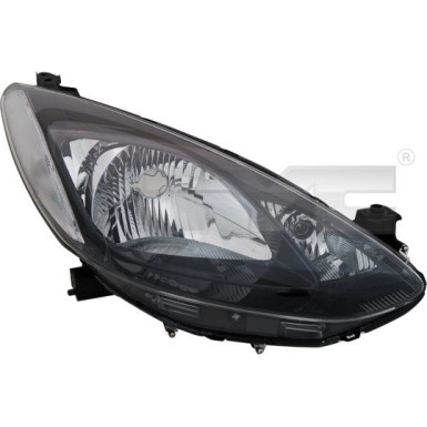 Scheinwerfer R H4 +LWR +MOT SCHWARZ/CHROM | MAZDA 2 10,07-10,14 | 3703,513,1