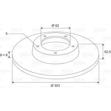 VALEO Bremsscheibe 197112