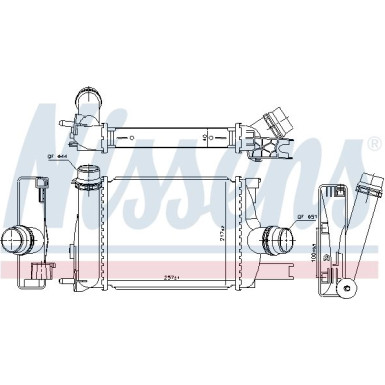 Ladeluftkühler PKW Renault/Dacia Logan 12 FIRST FIT 96328