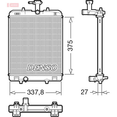 Denso | Kühler, Motorkühlung DRM50134 Denso | Kühler, Motorkühlung DRM50134
