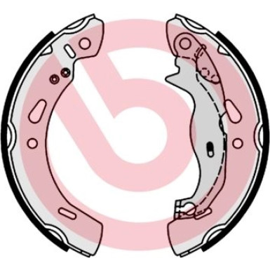 Bremsbackensatz HA FORD Fiesta 08 ESSENTIAL LINE S 24 548