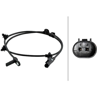 HELLA Sensor, Raddrehzahl 6PU 230 048-271