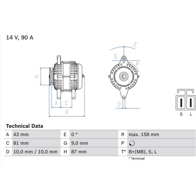 Lichtmaschine | NISSAN X-Trail | 0 986 080 430