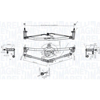 MAGNETI MARELLI Wischergestänge 085570190010