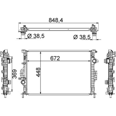 Kühler, Motorkühlung | CR 1748 000S