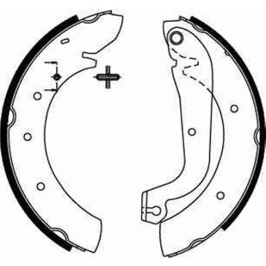 GS8207 Bremsbackensatz GS8207 Bremsbackensatz