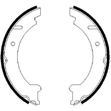 0 986 487 548 Bremsbackensatz, Feststellbremse 0 986 487 548 Bremsbackensatz, Feststellbremse