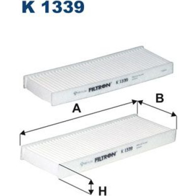 FILTRON Filter, Innenraumluft K 1339-2x