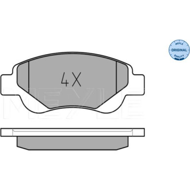 Bremsbelagsatz Citroen P. C1/107/Aygo 05- 1.0/1.4 | 025 239 5917