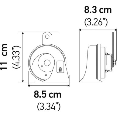 HELLA Horn 3FH007424-801 HELLA Horn 3FH007424-801