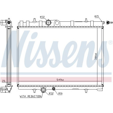 Wasserkühler PKW | PEUGEOT 307 1,6 AUT 00 | 63744A