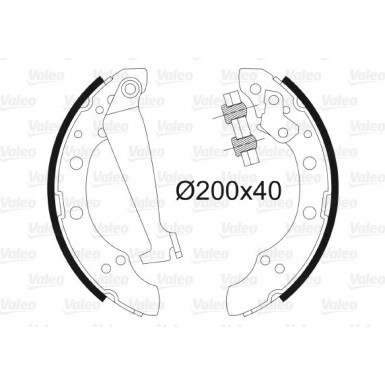 562080 Bremsbackensatz 562080 Bremsbackensatz