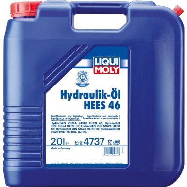 Liqui Moly Hydrauliköl HEES 46 20 l | 4737 | 20L Kanister Kunststoff