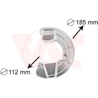 VAN WEZEL Spritzblech, Bremsscheibe | 5930372