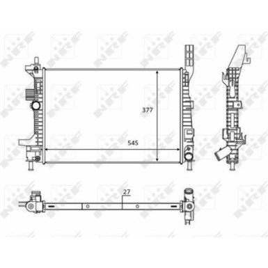 Kühler, Motorkühlung | 58284