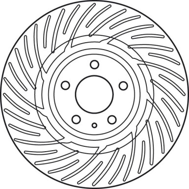 Bremsscheibe Vw S. A4/A5 07-/Q5 TRW SINGLE DF6014S