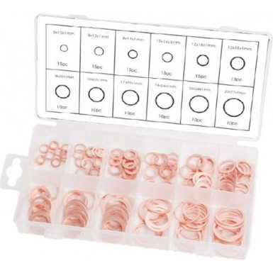 OK-11.0011 Satz Kupferunterlegscheiben 150 Teile, Garage