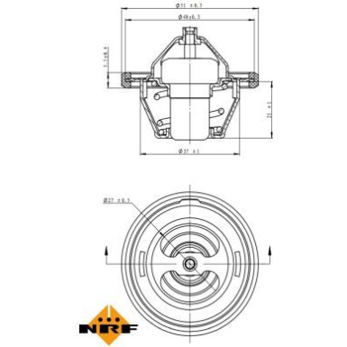 Thermostat, Kühlmittel EASY FIT 725154