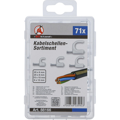 BGS Kabelschellen-Sortiment 71-tlg BGS Do it yourself 88166