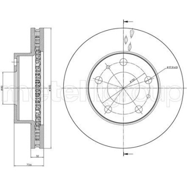 CIFAM Bremsscheibe | 800-885C