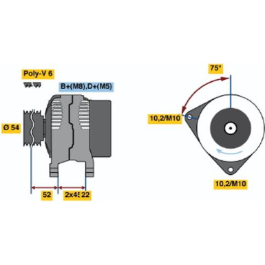 Lichtmaschine | CITROEN,FIAT,LANCIA,PEUGEOT | 0 986 042 091