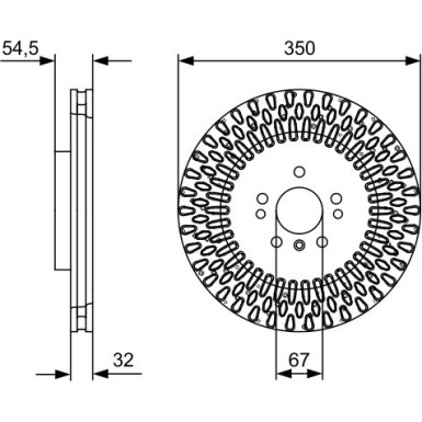 Bremsscheibe | MERCEDES M-Klasse, GLE-Klasse | 0 986 479 D09 Bremsscheibe | MERCEDES M-Klasse, GLE-Klasse | 0 986 479 D09