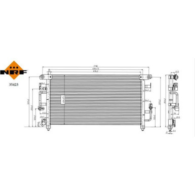 Kondensator, Klimaanlage EASY FIT 35423