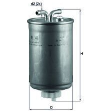 MAHLE Kraftstofffilter | KL 41